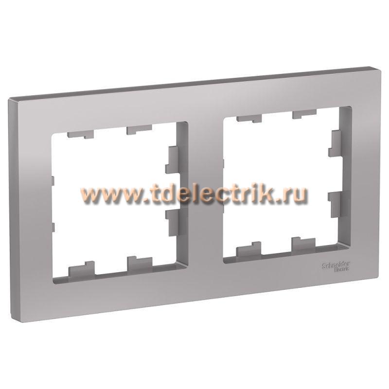 Фотография №1, ATLASDESIGN 2-постовая Рамка  универсальная  алюминий