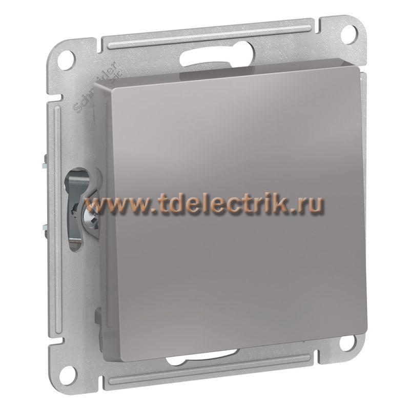 Фотография №1, ATLASDESIGN Выключатель с самовозвратом  сх.1  10АХ  механизм  алюминий