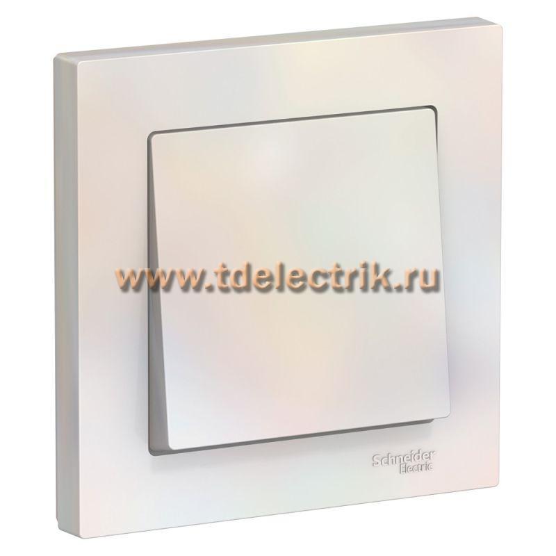Фотография №1, ATLASDESIGN 1-клавишный Выключатель  сх.1  10АХ  в сборе  жемчуг