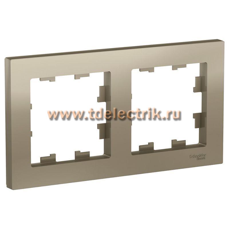 Фотография №1, ATLASDESIGN 2-постовая Рамка  универсальная  шампань