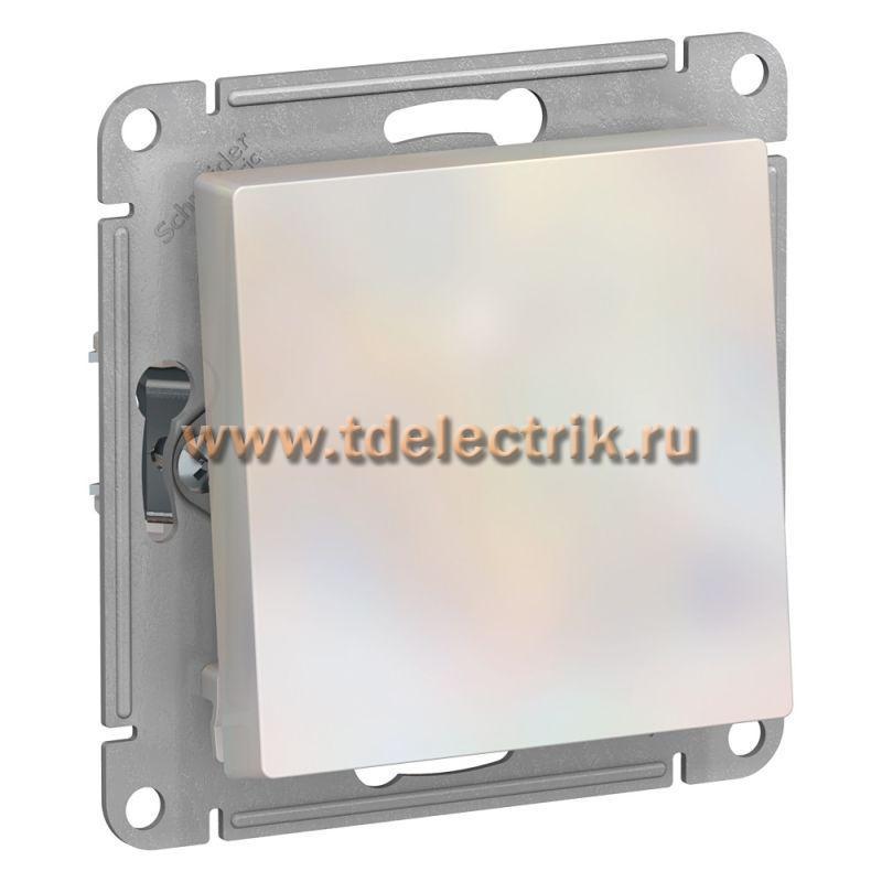 Фотография №1, ATLASDESIGN 1-клавишный переключатель  сх.6  10АХ  механизм  жемчуг