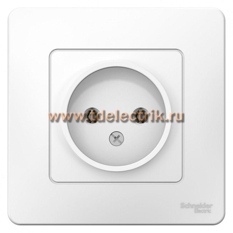 Фотография №1, BLANCA С/У Розетка без заземления без шторок 16А, 250В, белый