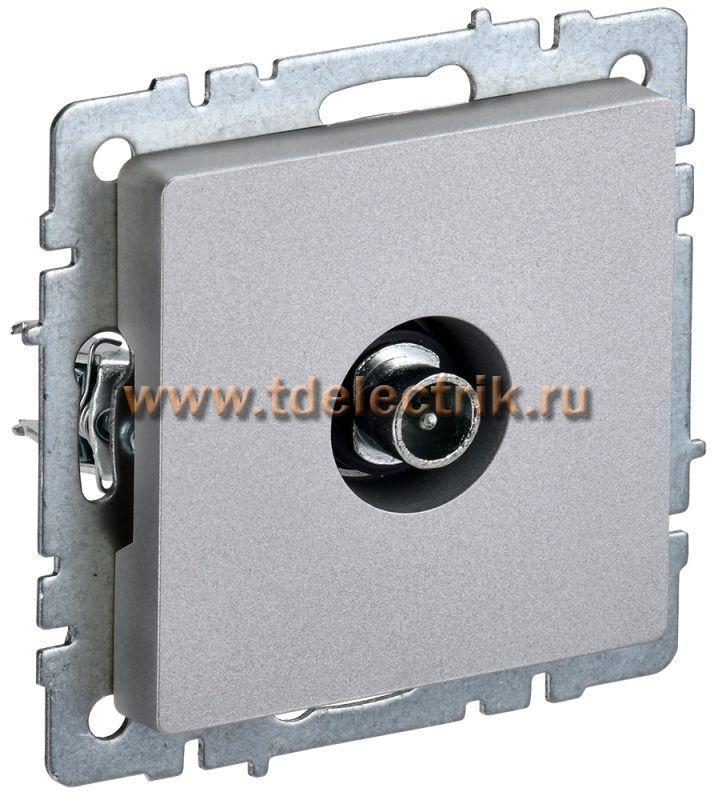 Фотография №1, BRITE Розетка TV проходная РТВ10-0-БрА алюм. IEK