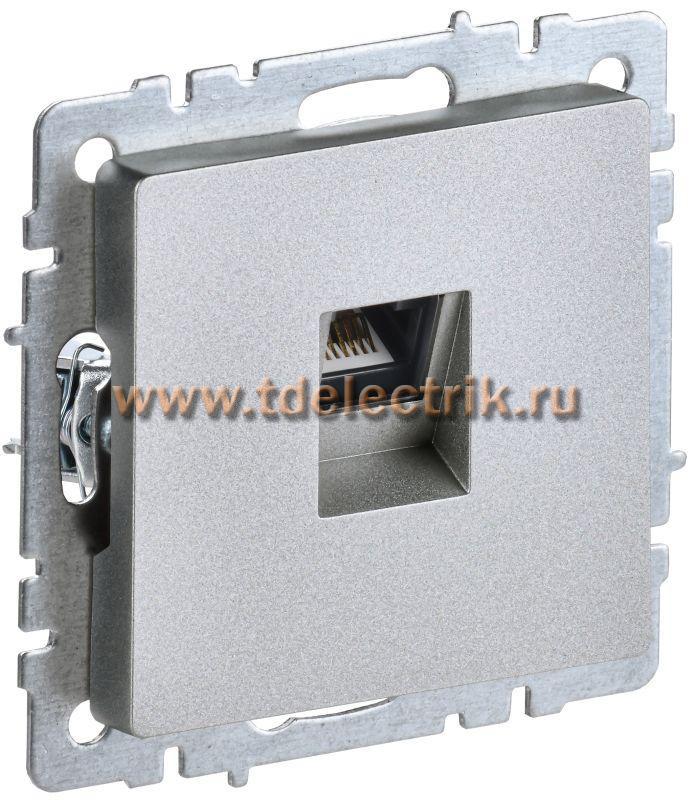 Фотография №1, BRITE Розетка комп. RJ45 кат.6 РК11-БрА алюм. IEK