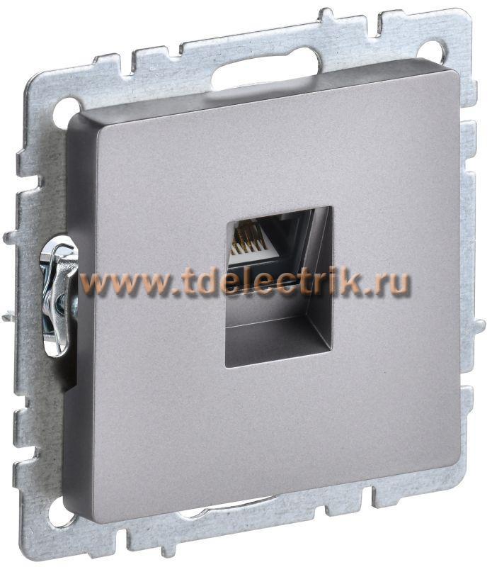 Фотография №1, BRITE Розетка комп. RJ45 кат.5E РК10-БрС сталь IEK