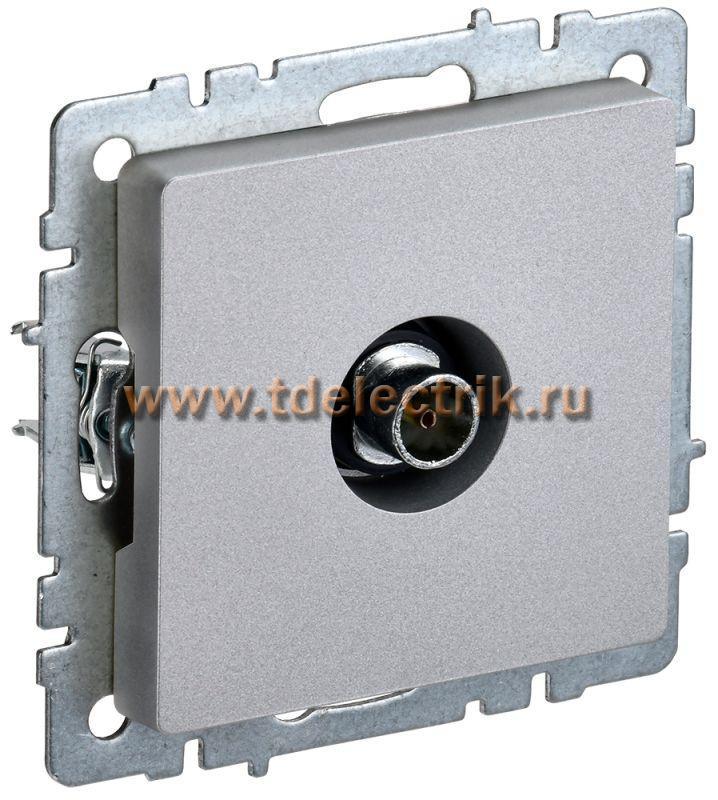 Фотография №1, BRITE Розетка TV оконечная РТВ11-0-БрА алюм. IEK