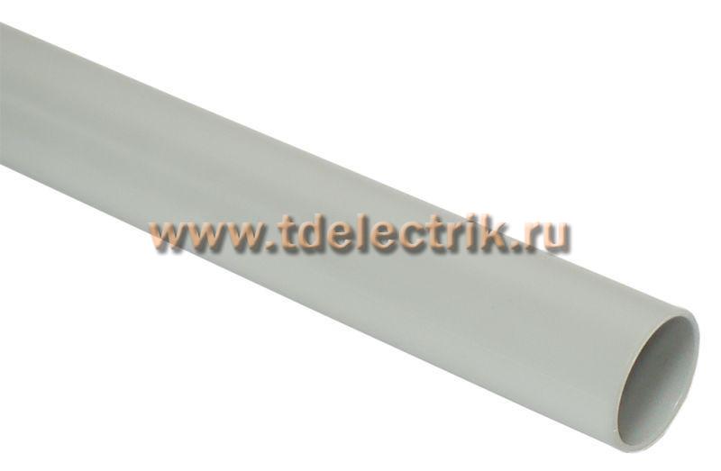 Фотография №1, Труба гладкая жесткая ПВХ d=25мм серая 3м (60м/компл) IEK