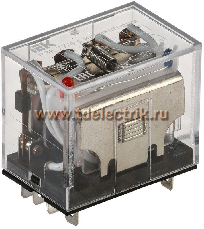 Фотография №1, Реле РЭК77/4(LY4) с индикацией 10А 230В АC ИЭК