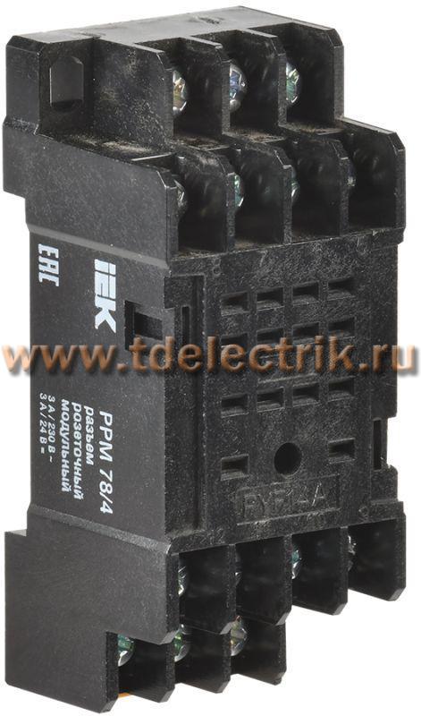 Фотография №1, Разъем РРМ78/4(PYF14A) для РЭК78/4(MY4) модульный ИЭК
