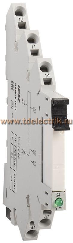 Фотография №1, Интерфейсное реле ORM 3. 1NO+1NC. 24В DC