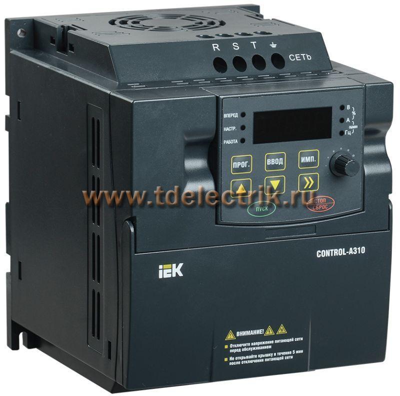 Фотография №1, Преобразователь частоты CONTROL-A310 380В, 3Ф 1,5 kW 3,7A IEK
